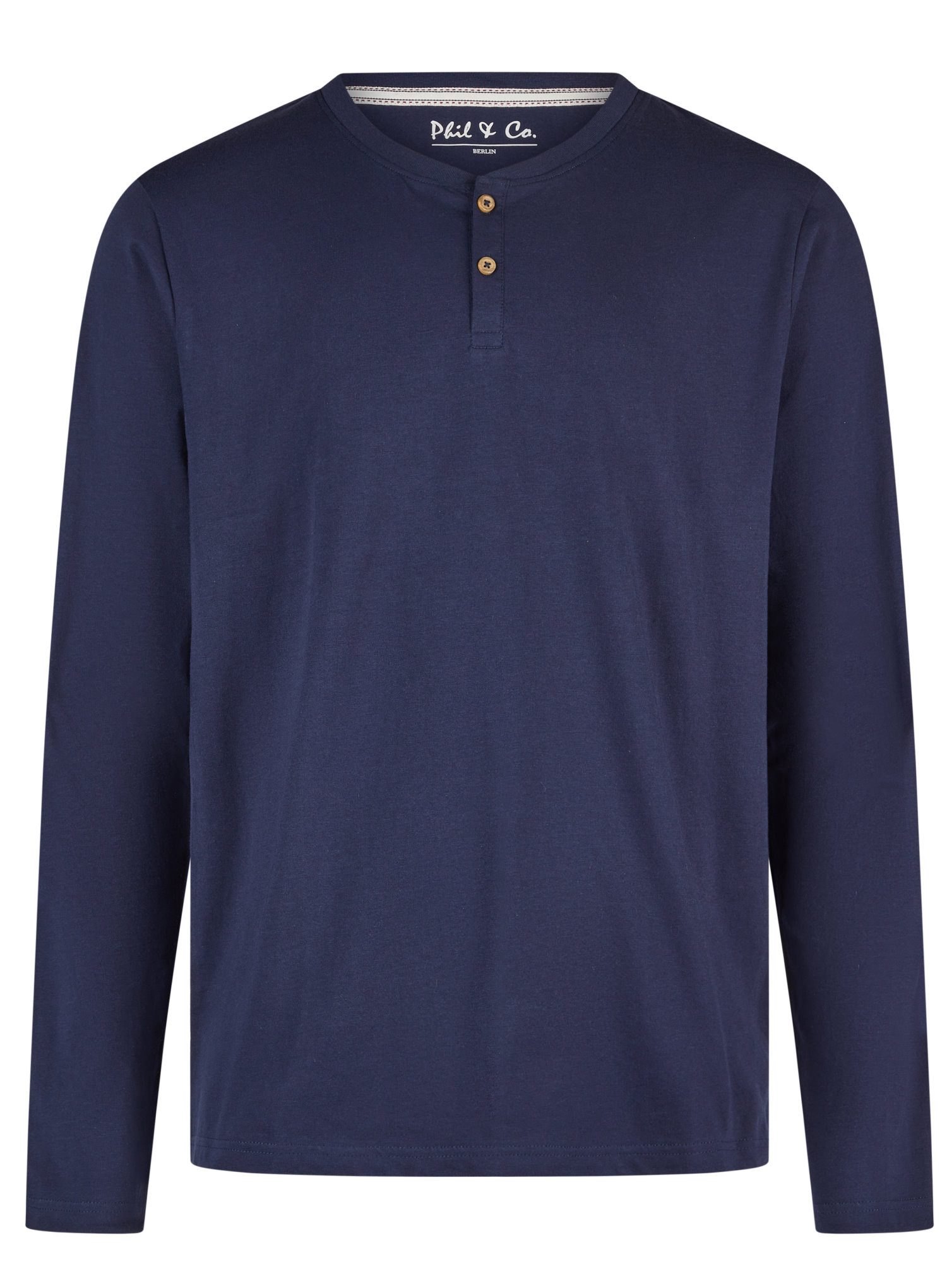 Phil & Co. Schlafanzug Herren Pyjama Langarm (2 tlg) Baumwolle – Bild 2 von 3