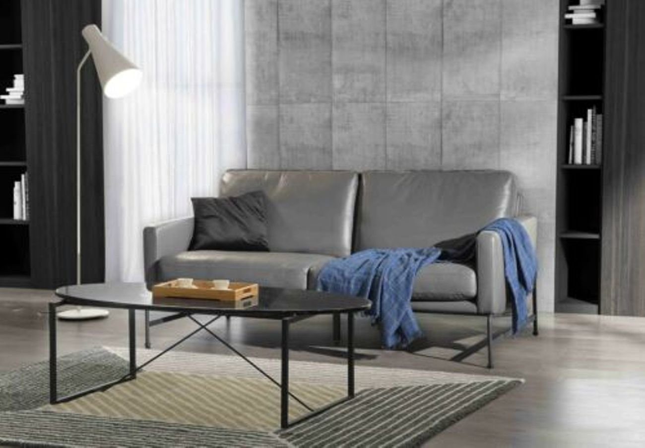 JVmoebel Wohnzimmer-Set, Luxus Designer Sitz Garnitur Sofa Couch Polster Set Leder 2+1+1