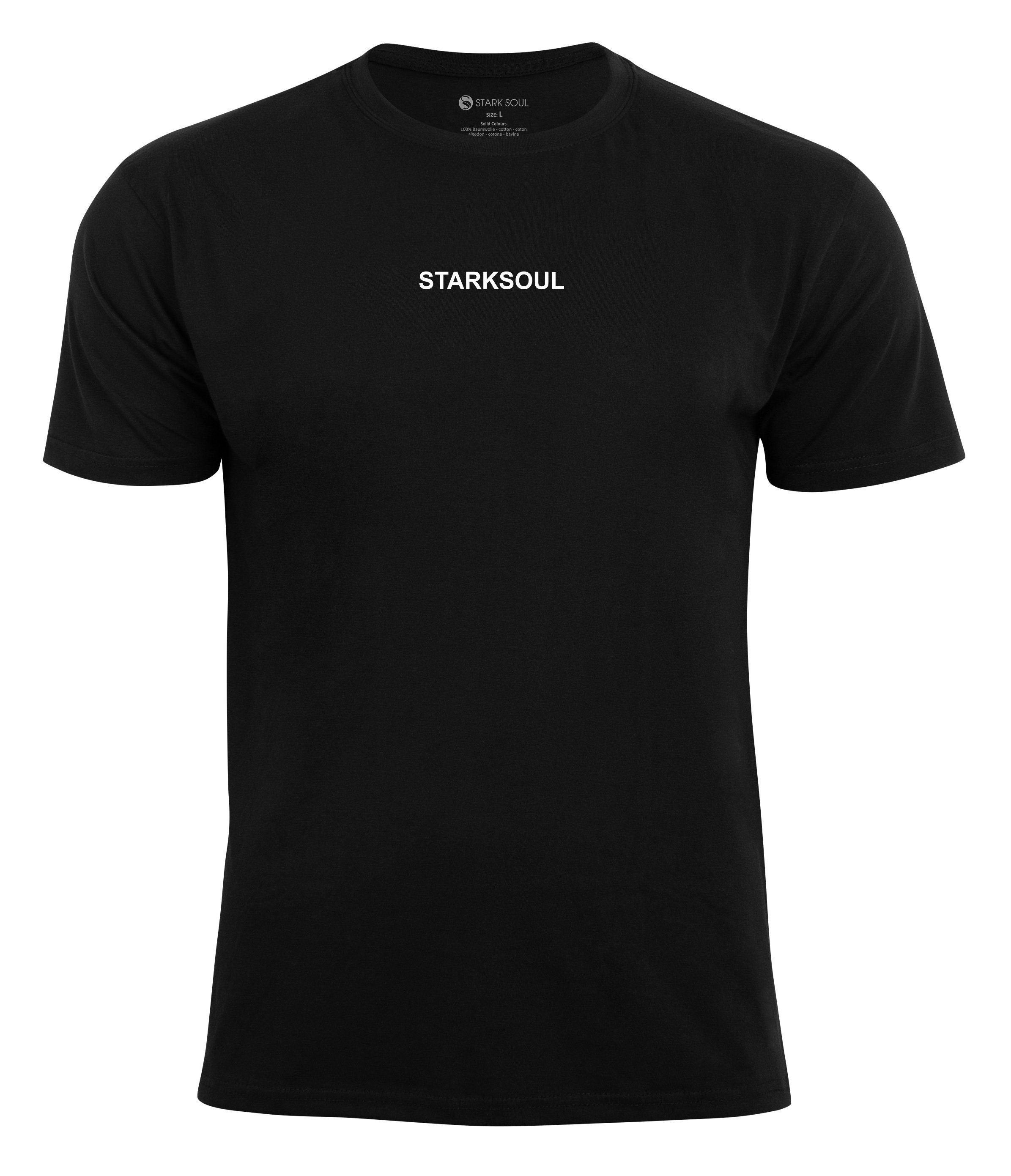 T-Shirt "STARK Stark SOUL" Small Print, Schwarz Soul® T-Shirt Baumwolle