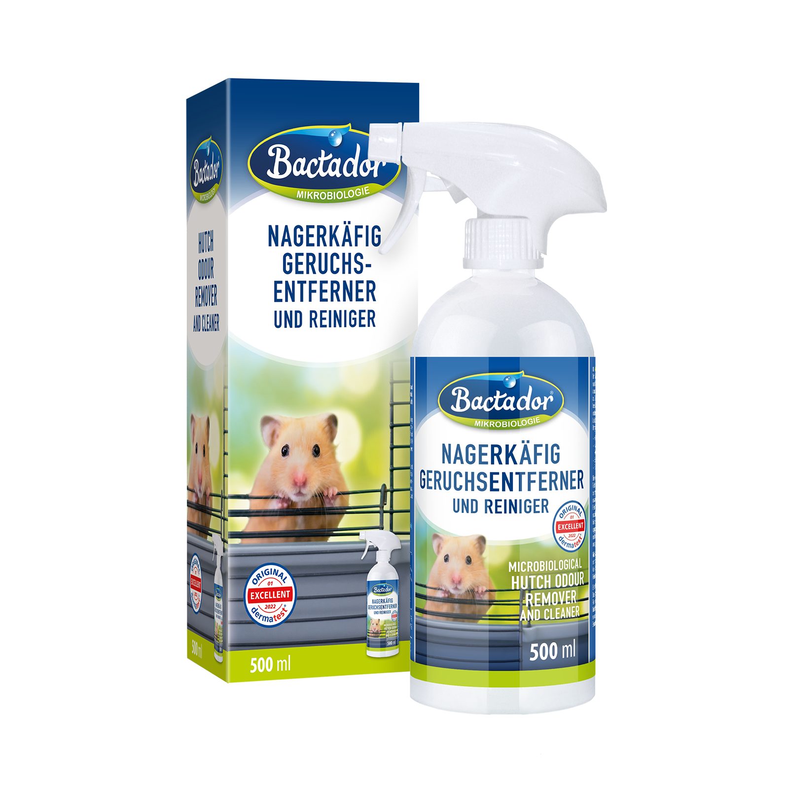 Bactador Bactador Nagerkäfig Geruchsentferner und Reiniger 500ml Flüssigreiniger