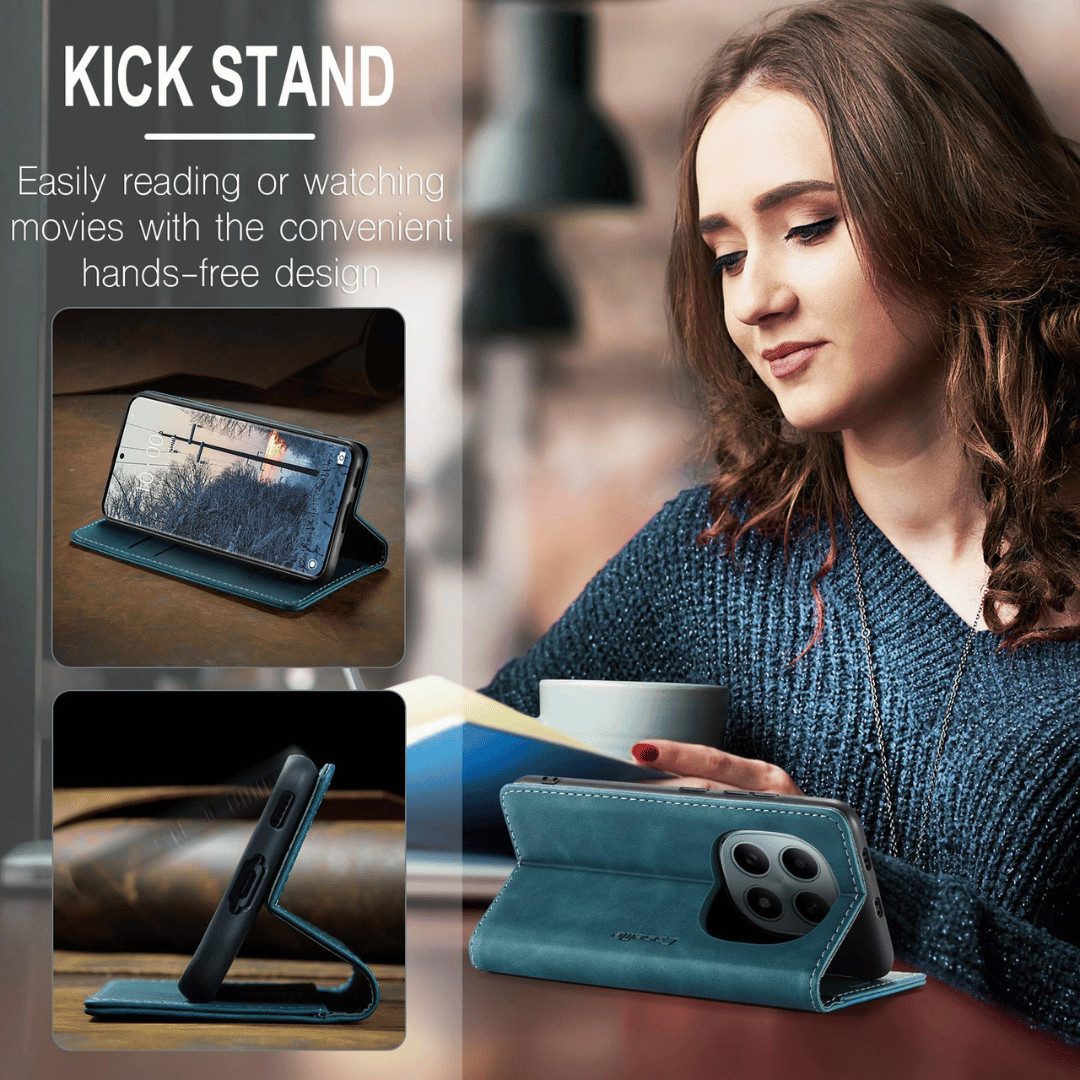 SmartUP Smartphone-Hülle für Xiaomi Redmi Note 15 / Pro / Pro+ 4G / 5G Klapphülle Tasche Case 6,83, Integrierte Standfunktion, zwei Kartenfächer – Bild 5 von 5
