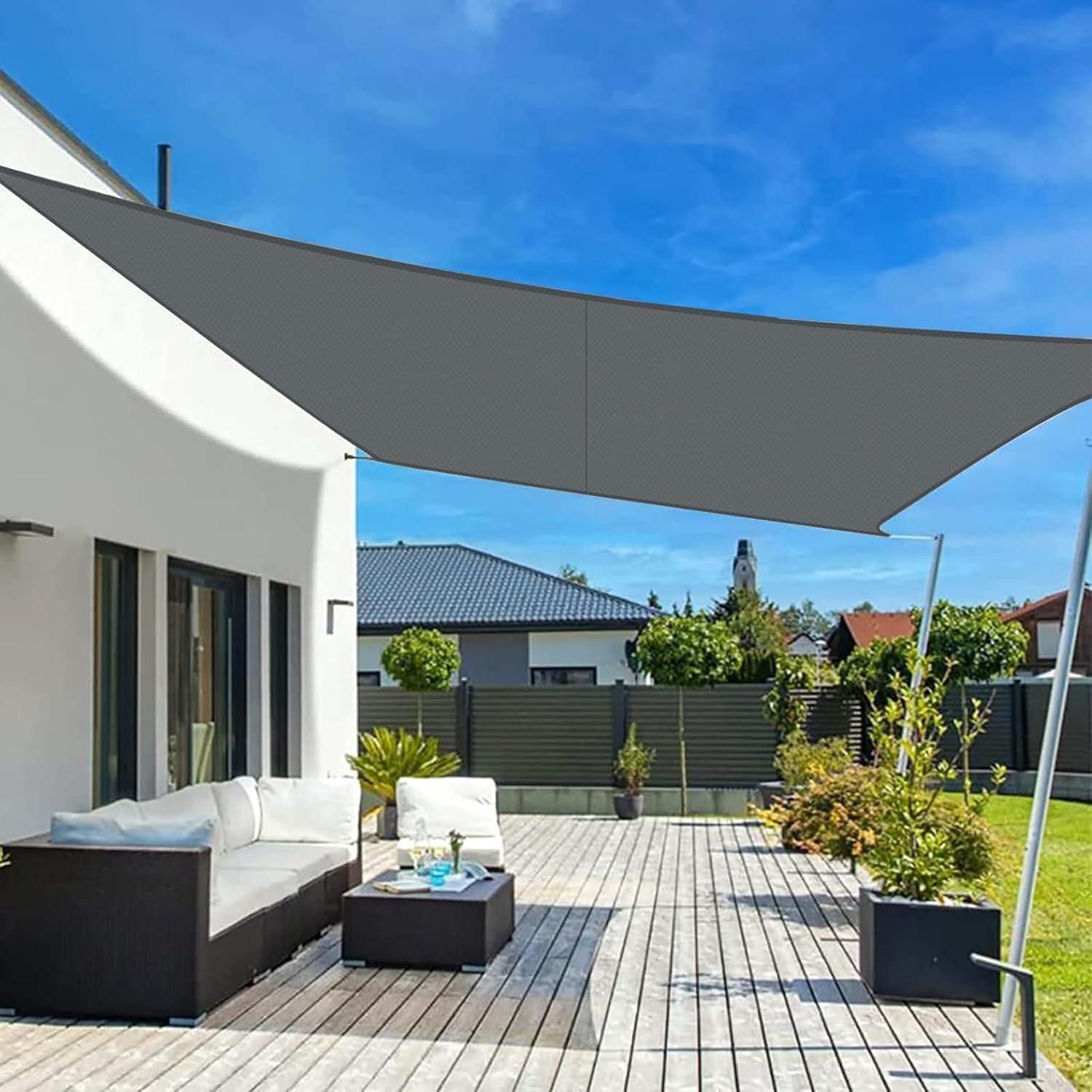LuxusKollektion Sonnensegel Sonnensegel Wasserdicht UV Schutz 95Prozent 2.5x3m Anthrazit