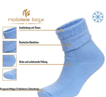 NoblesBox Thermosocken Damen Wintersocken (Beutel, 2-Paar, 37-40 EU Größe) Damen Warme Socken, Damen Arbeitssocken