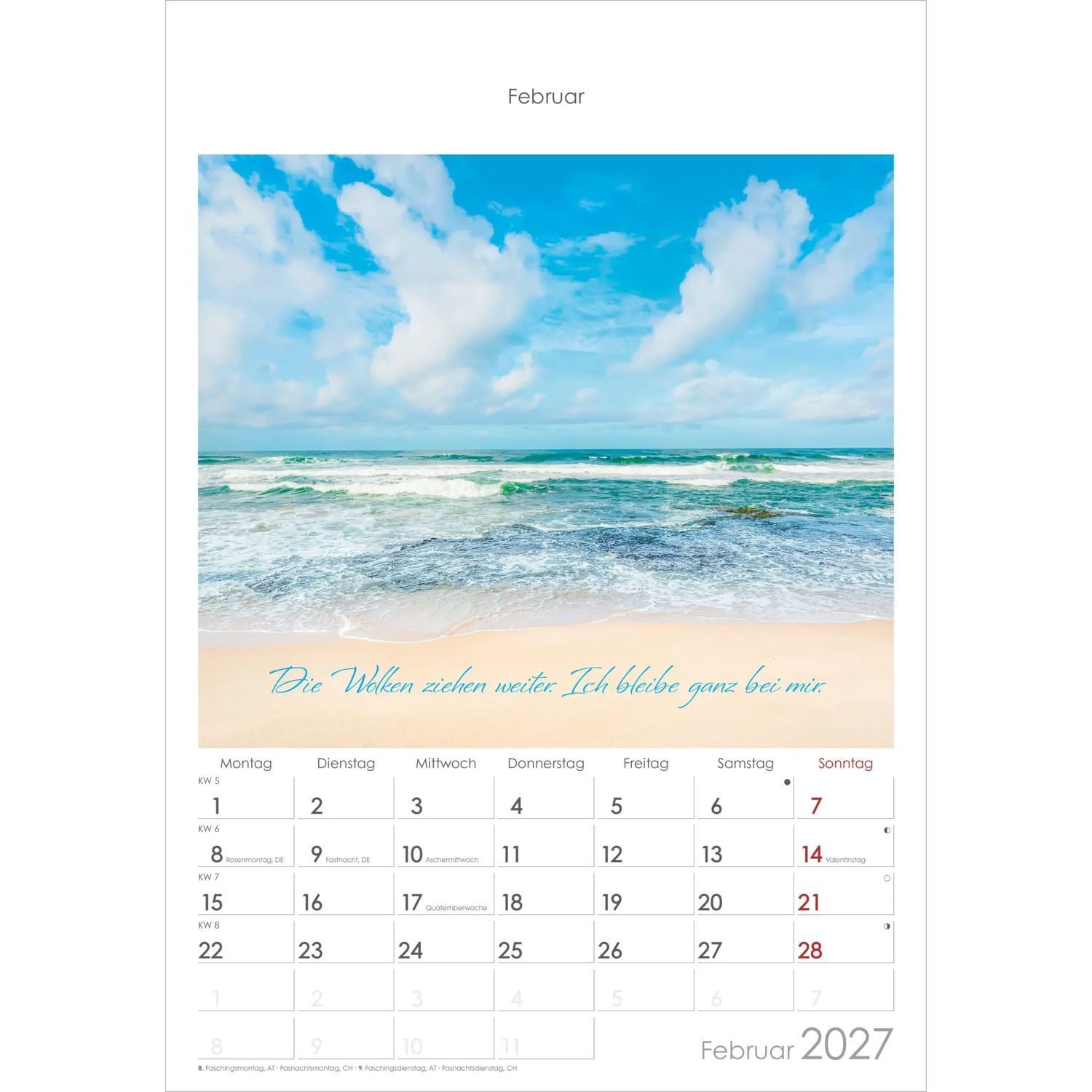Wandkalender Auszeit für die Seele 2027 – Bild 2 von 5