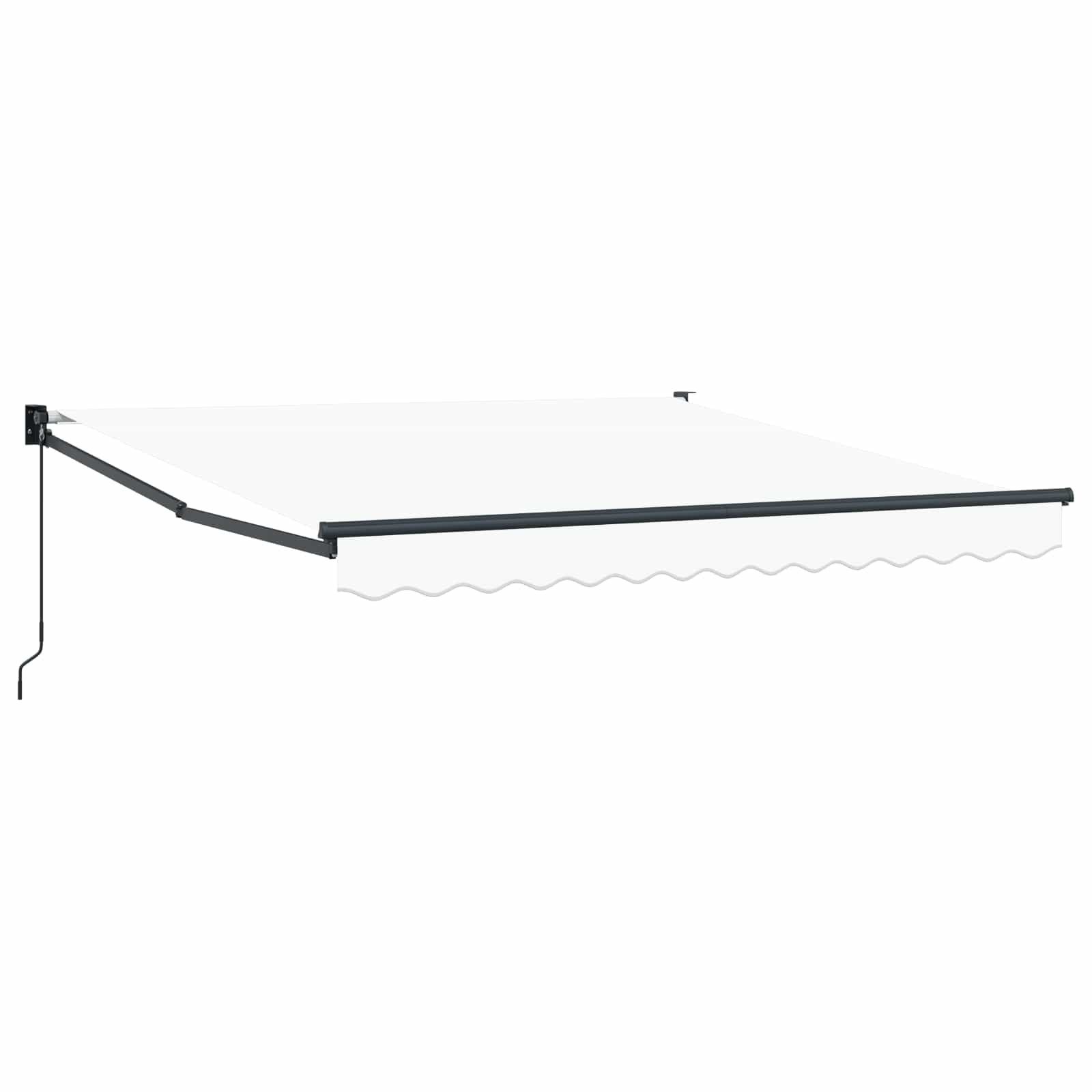 vidaXL Markise Ausziehbare Markise Weiß 300 x 250 x 165 cm (1-St)