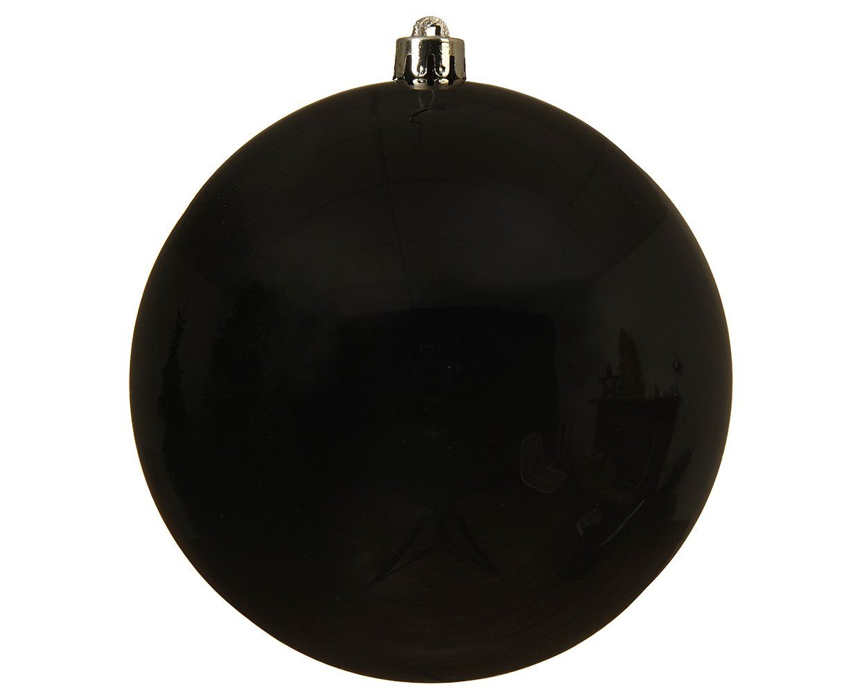 Kaemingk Weihnachtsbaumkugel, Weihnachtskugeln Kunststoff 14cm 1 Stück - Schwarz