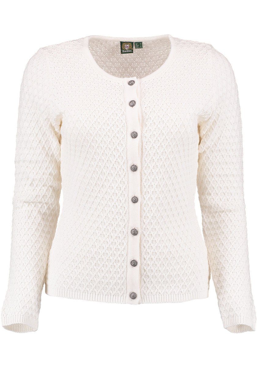 OS Trachten Strickjacke Hadeko Damen Trachtenjacke mit Zopfmuster