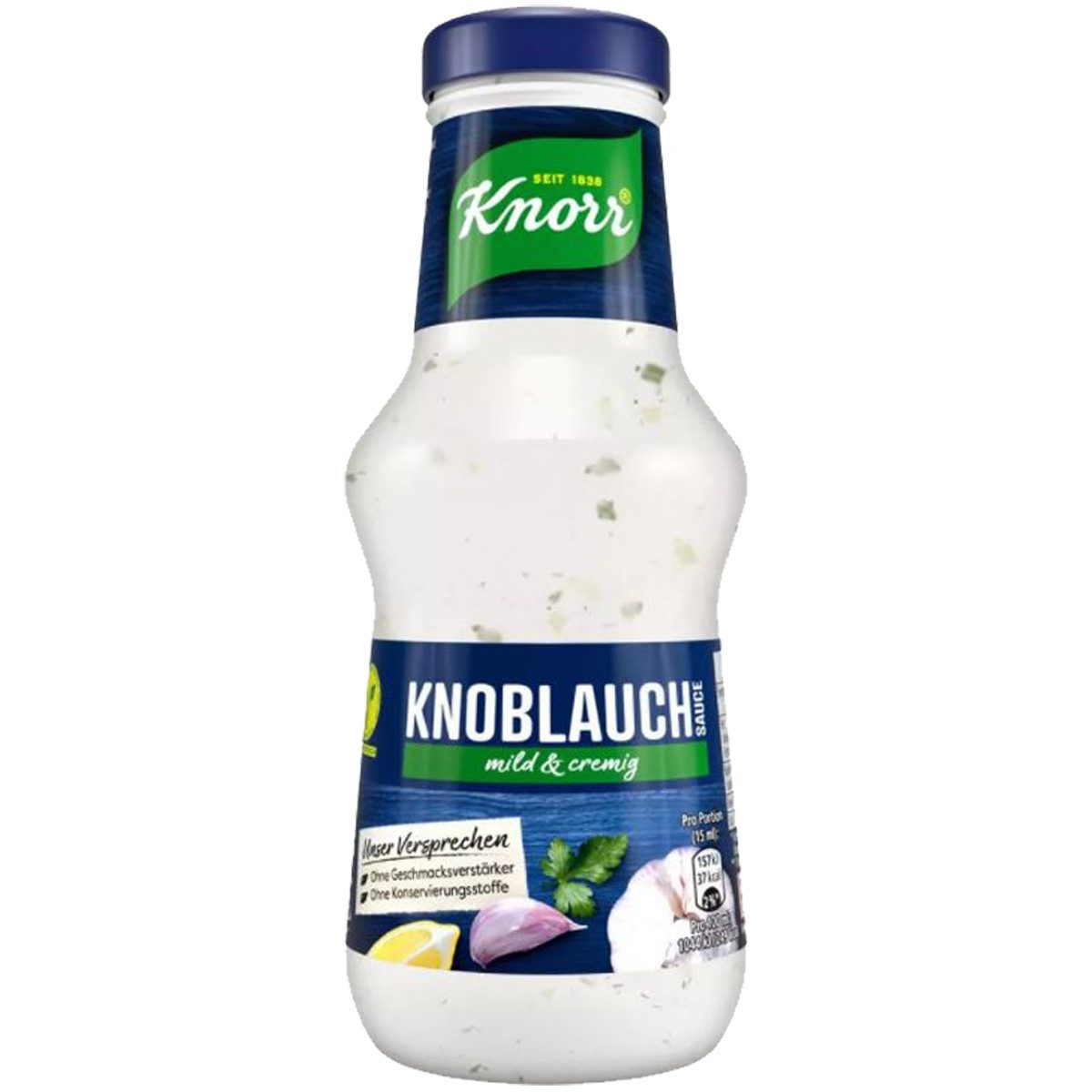 Knorr Saucen, Knorr Knoblauch Sauce mild cremig perfekt zu gegrilltem 250ml