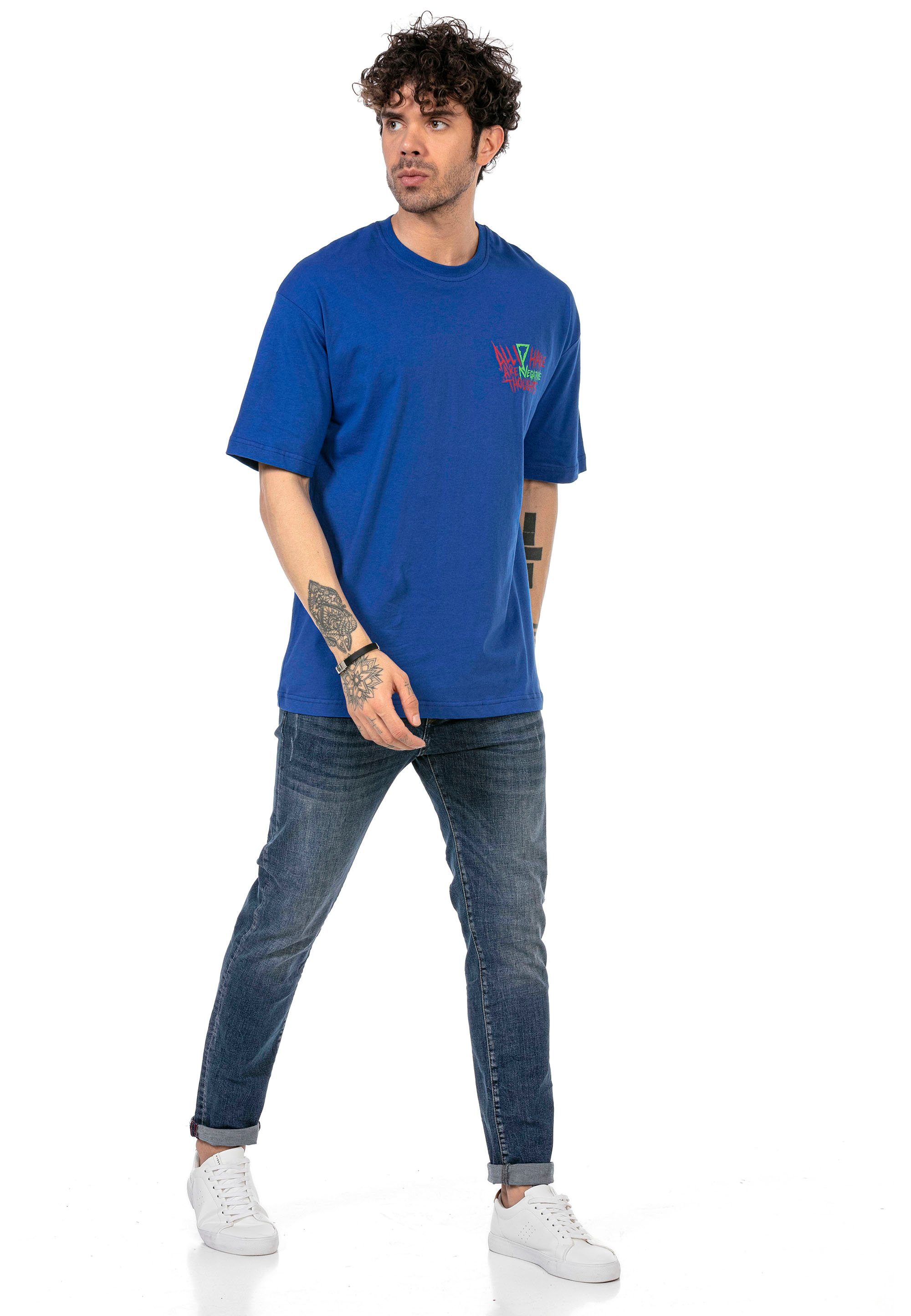 Keynes RedBridge blau mit Joker-Motiv großem Milton T-Shirt