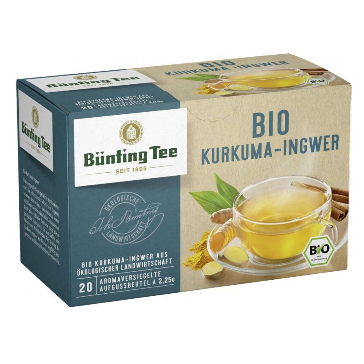 Bünting Tee Tee, Bio Bünting Tee Kurkuma Ingwer 45g