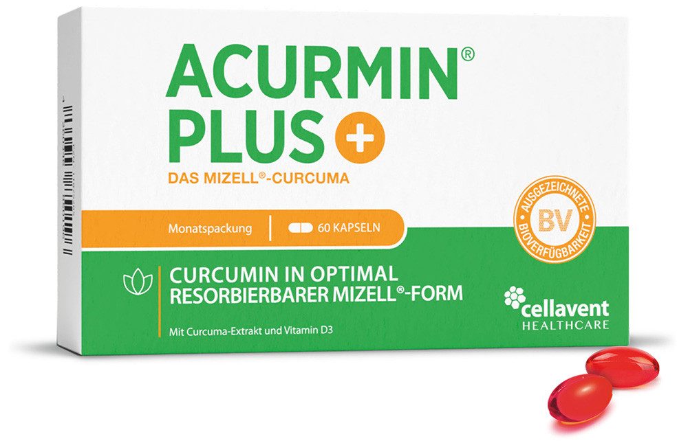 Cellavent Healthcare Kurkuma Kapseln - 185x effektiver - 10.000 mg Kurkuma Pulver/Tag Kapseln