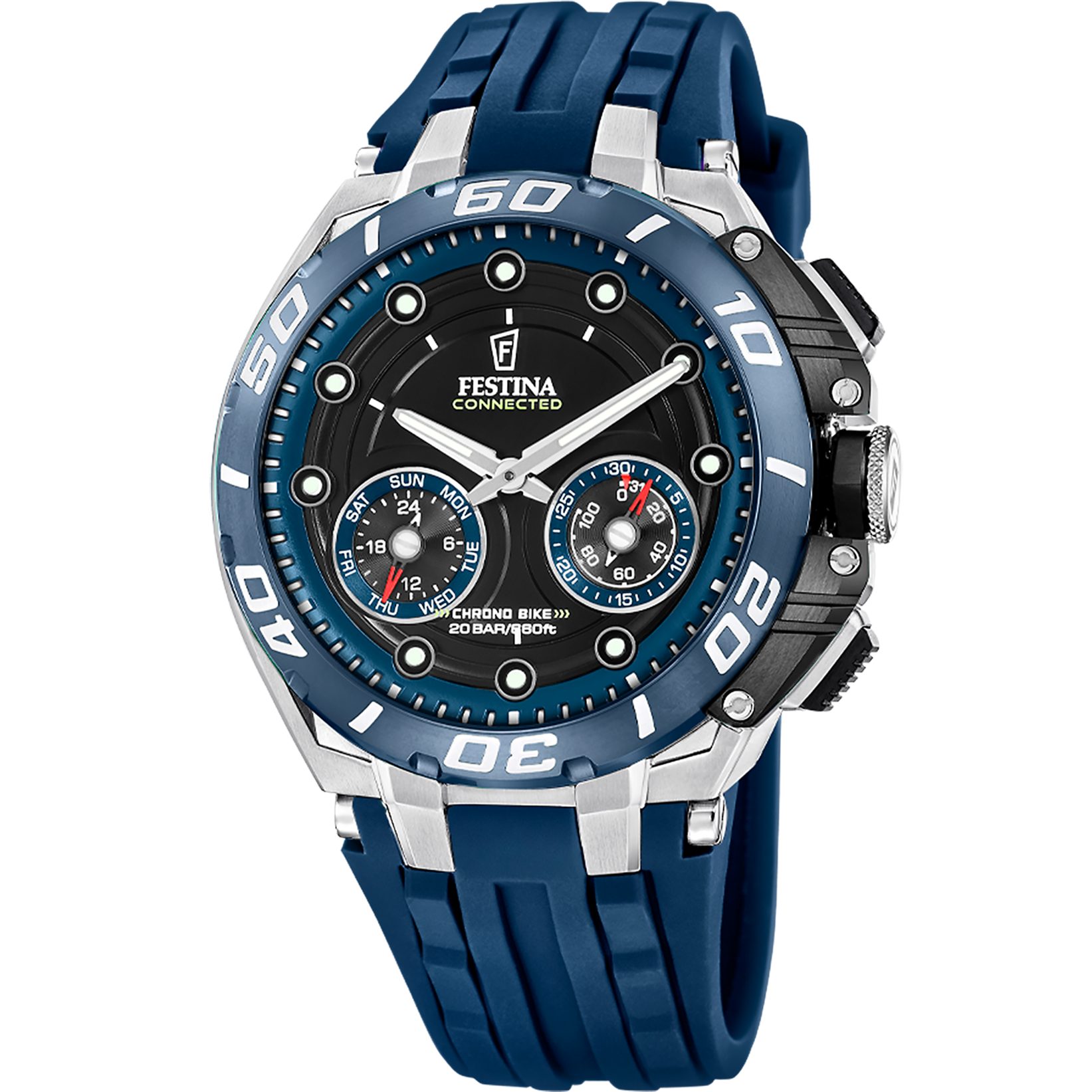 Festina Connected Smartwatch, Armbanduhr, Herrenuhr, Bluetooth, Kamera-Fernbedienung, Schrittzähler