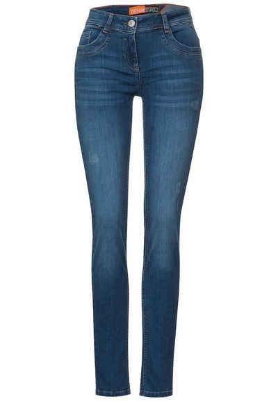 Cecil Bequeme Jeans Cecil / Da.Jeans / Style Scarlett Mid Blue