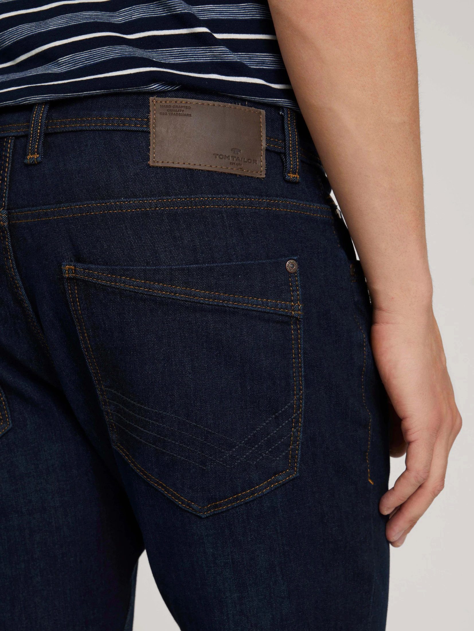 TOM TAILOR Slim-fit-Jeans Regular Slim Fit Jeans Basic Stretch Raw JOSH JOSH REGULAR SLIM FIT