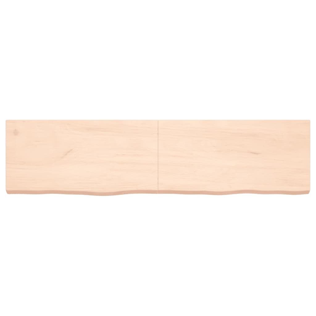 furnicato Tischplatte 160x40x(2-6) cm Massivholz Eiche Unbehandelt