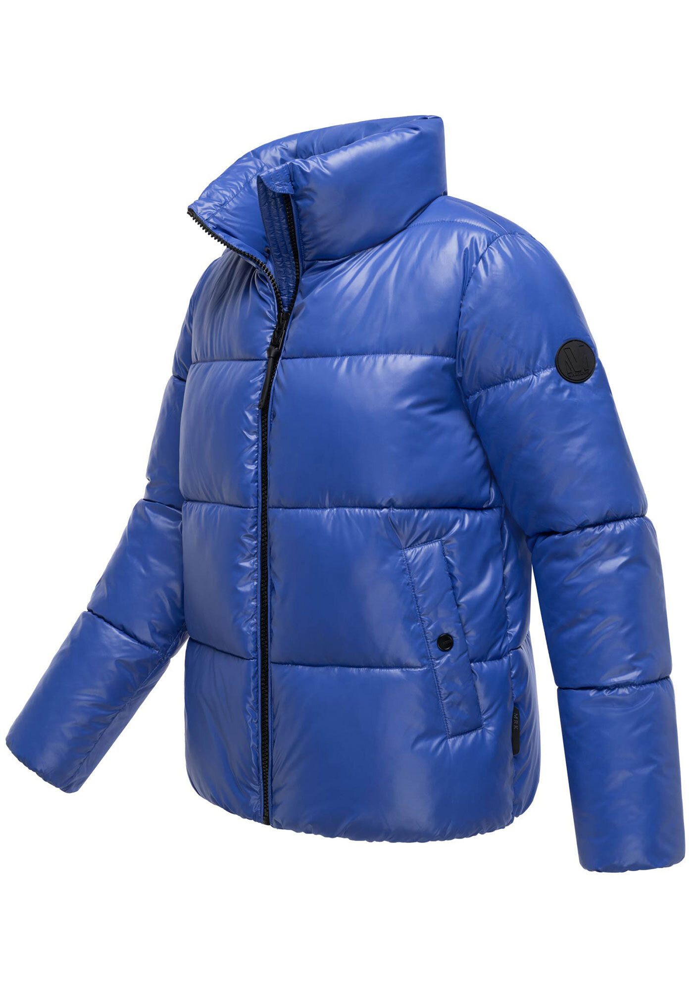 Marikoo Winterjacke Hazalee mit leicht gläzendem Obermaterial und hohem Kragen