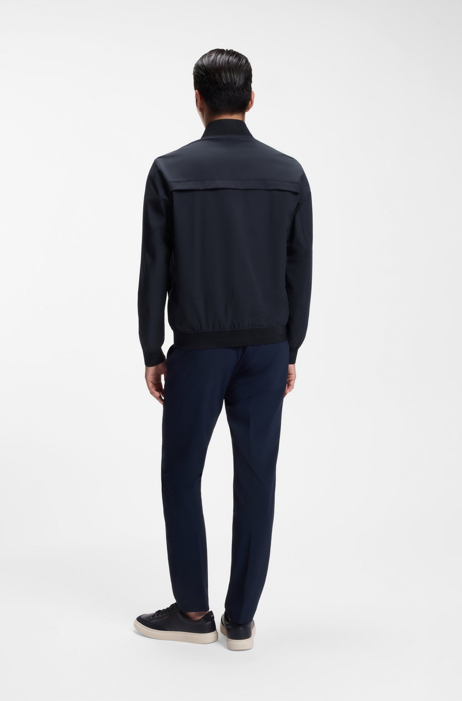 BOSS Blouson Hanry aus Stretch-Gewebe (1-St)