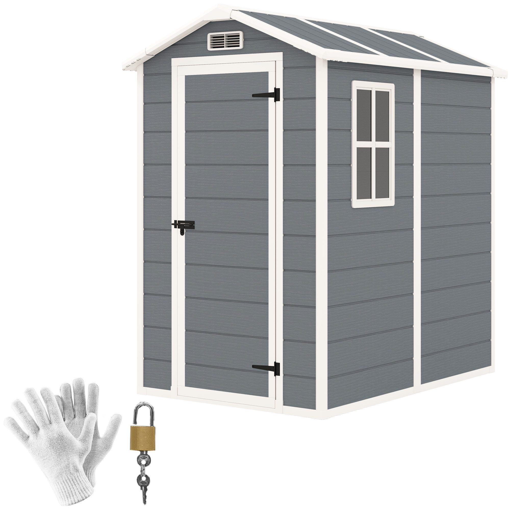 Outsunny Gerätehaus 2,1m², wasserdicht, mit Pultdach, günstig online kaufen