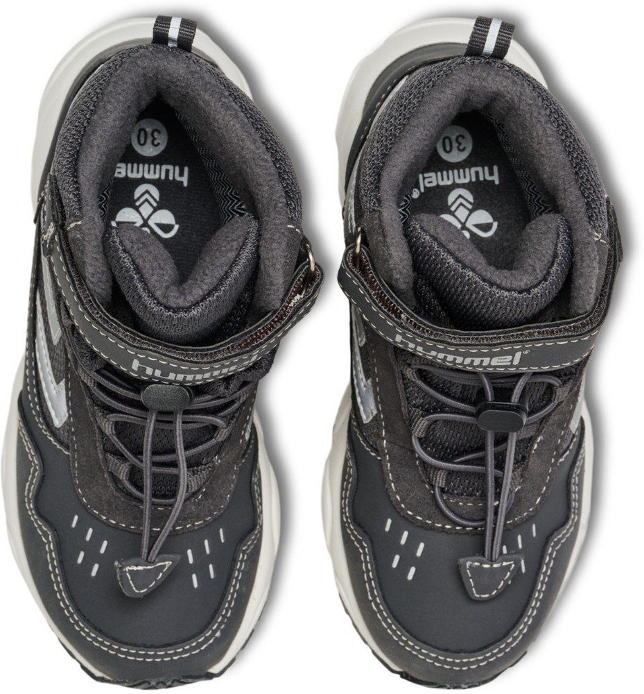 Hummel Sneaker Speed Mid Kinder – Leichte Turnschuhe Mit Elastischen Schnürsenkeln & Klettverschluss
