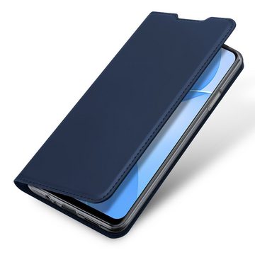 Dux Ducis Handyhülle Buch Tasche "Dux Ducis" für Realme C31 blau 6,5 Zoll, Kunstleder Schutzhülle Handy Wallet Case Cover mit Kartenfächern