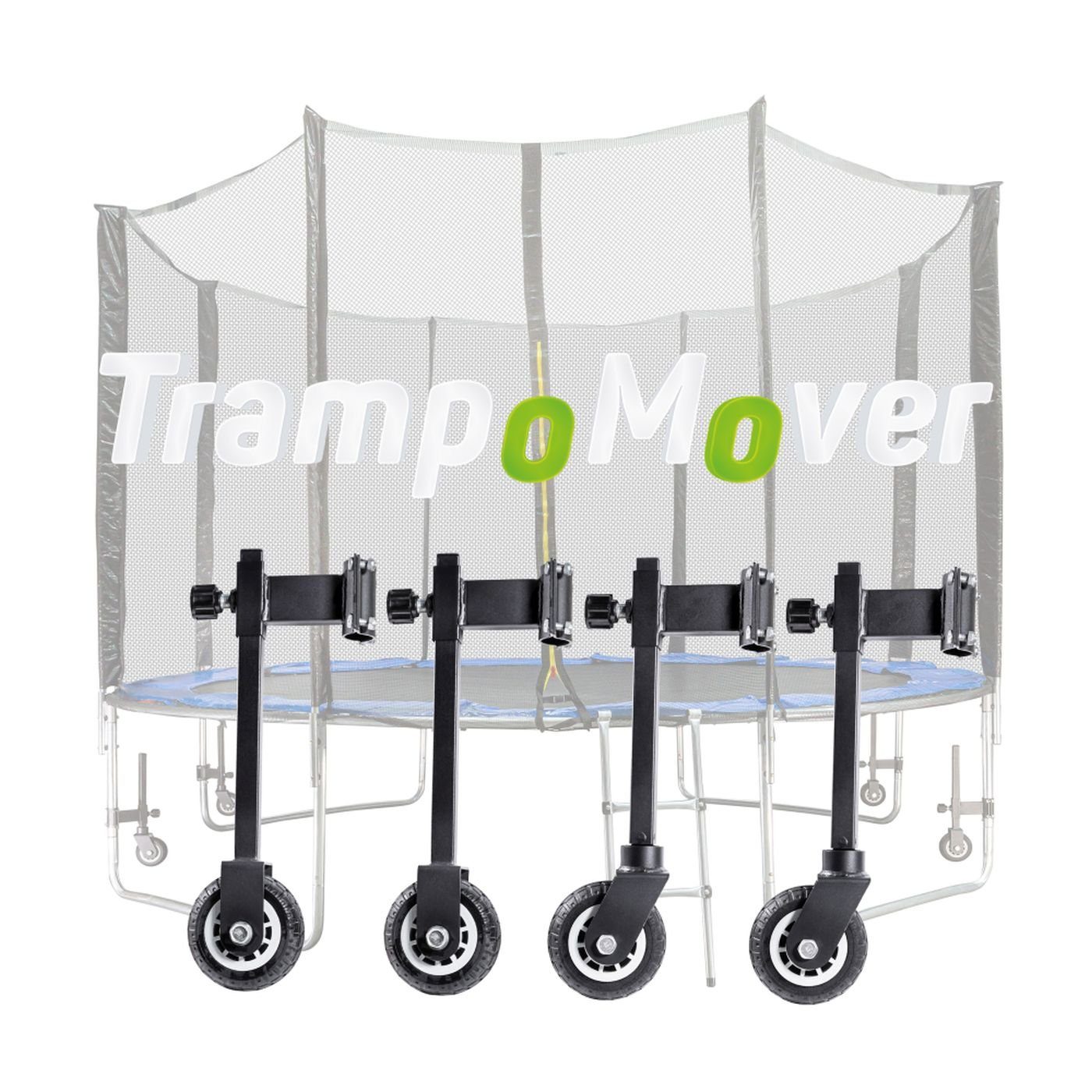 TrampoMover Gartentrampolin TrampoMover; verschieben Sie Ihr Trampolin ohne großen Aufwand, (4 tlg), 3 Rollen für einen Ø 180-305 cm / 4 Rollen für einen Ø 305-460 cm