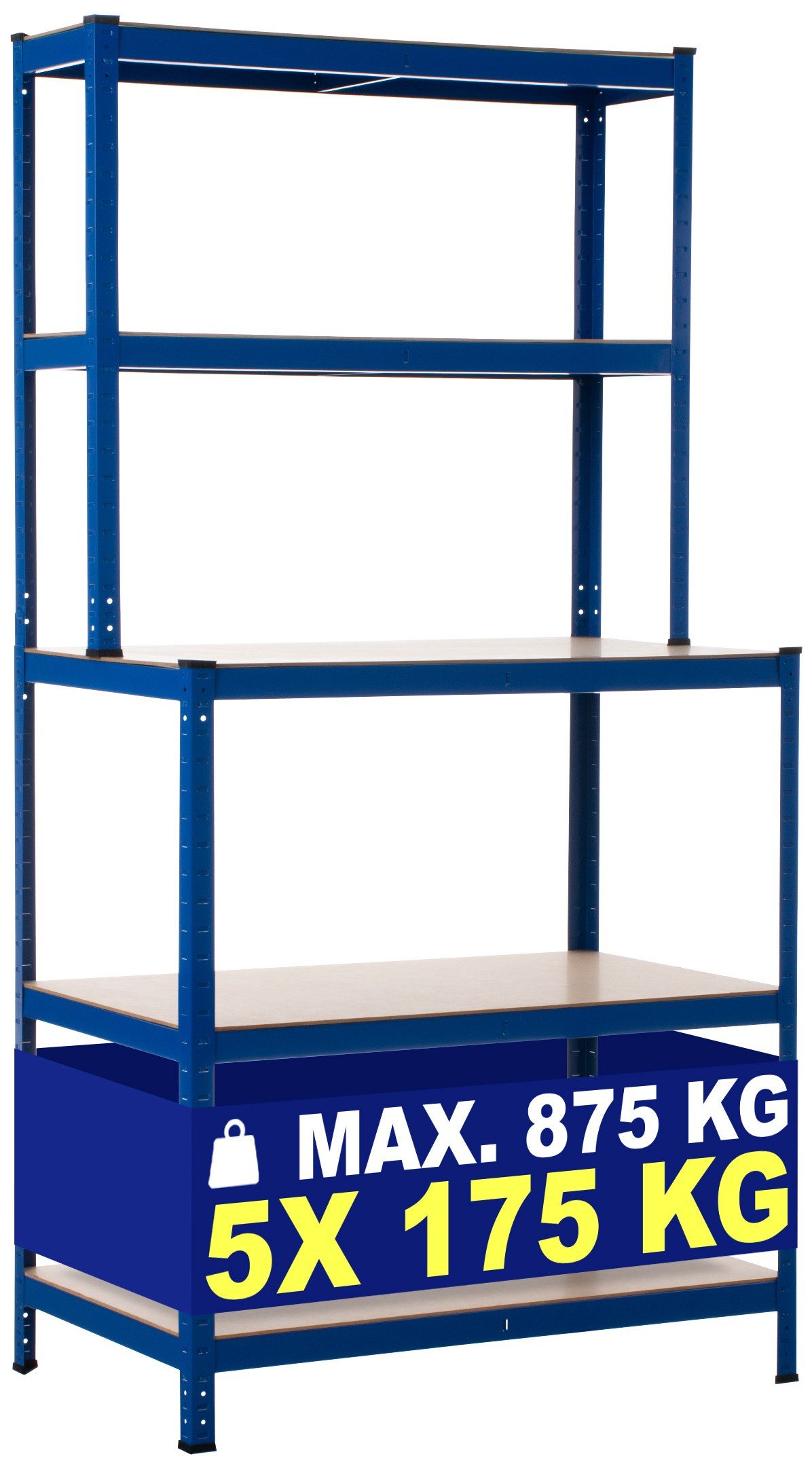 CLP Mehrzweckregal mit Werkbank, Lagerregal mit 875 kg Tragkraft günstig online kaufen