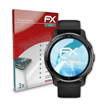 atFoliX Schutzfolie Displayschutzfolie für Garmin Venu 2 Plus, (3 Folien), Ultraklar und flexibel