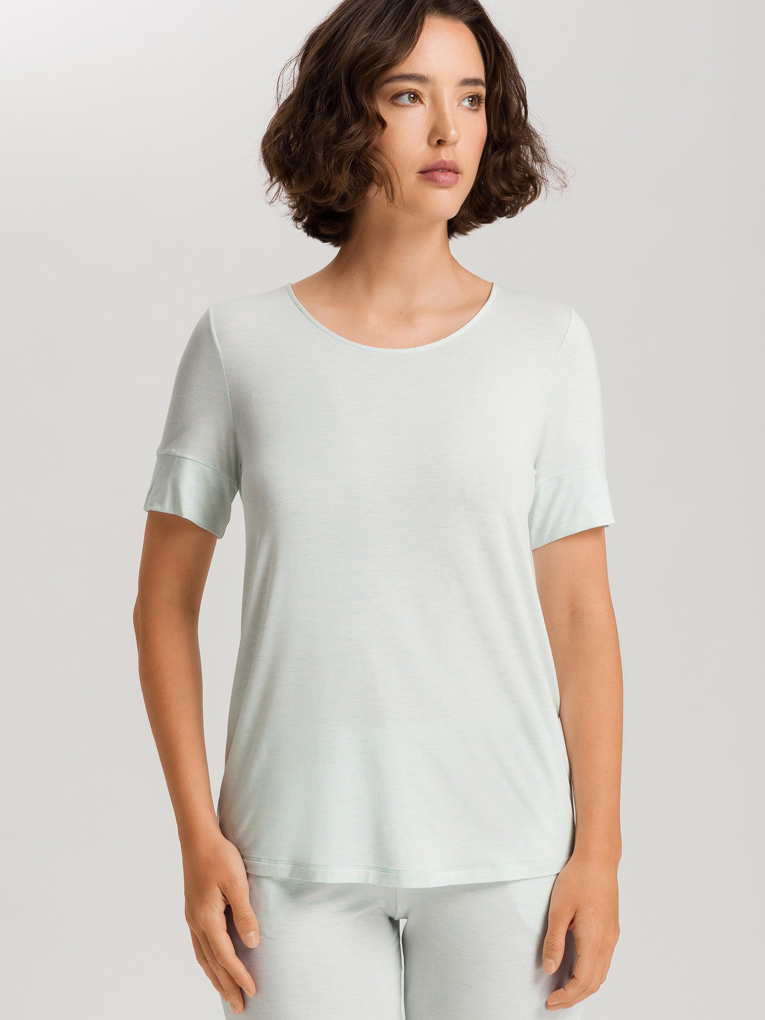 Hanro T-Shirt Natural Elegance schlafshirt schlafmode Pyjama