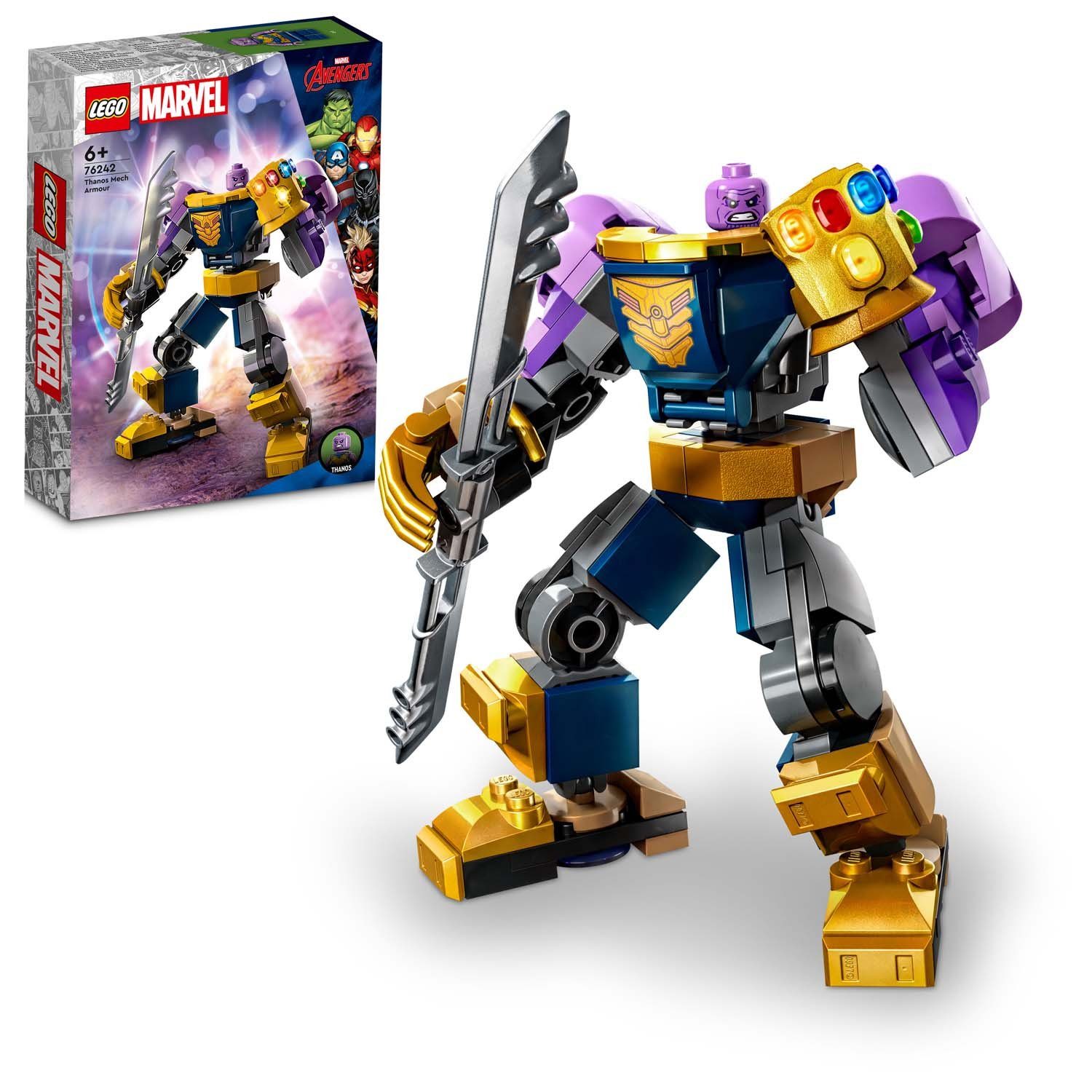 LEGO® LEGO® 76242 Marvel Super Heroes - Thanos Mech Konstruktions-Spielset günstig online kaufen