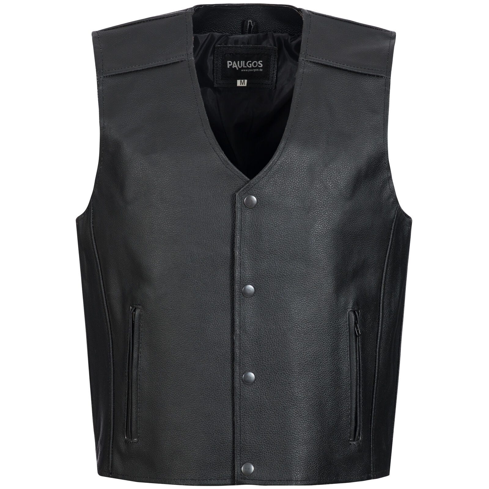 PAULGOS Motorradweste Lederweste Biker Kutte Clubweste Chopper Weste 100% E günstig online kaufen