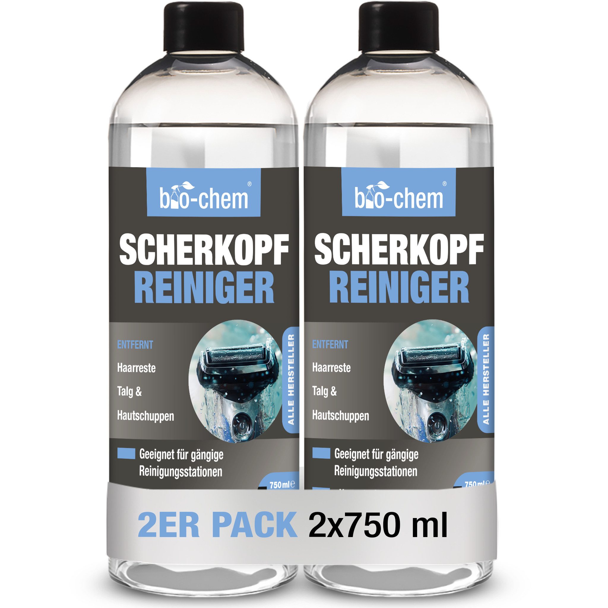 bio-chem Scherkopfreiniger 750ml – Nachfüller für Rasierer – bio-chem Scherkopfreiniger