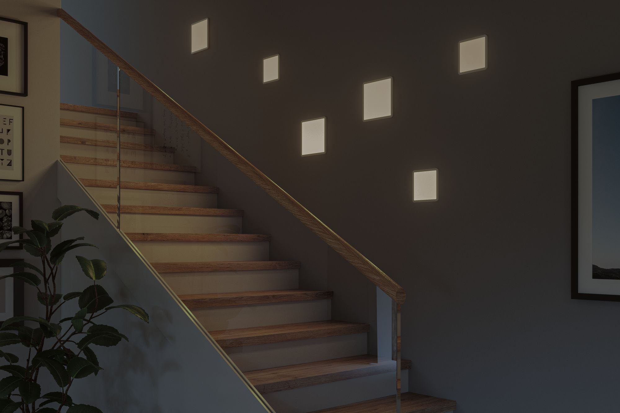 Paulmann LED Neutralweiß, LED-Modul, Areo, LED fest integriert, mehrere Helligkeitsstufen, Einbauleuchte 3-Stufen-dimmbar
