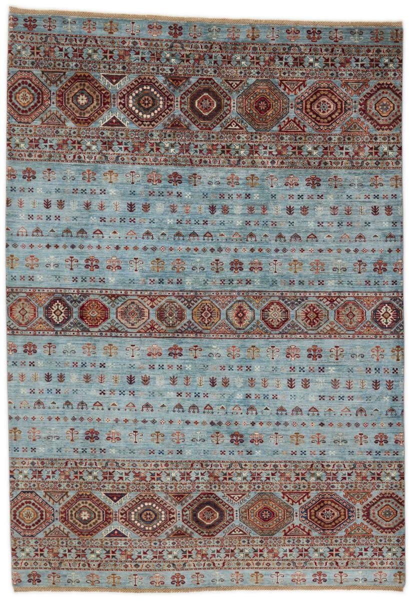 Orientteppich Arijana Shaal 211x294 Handgeknüpfter Orientteppich, Nain Trading, rechteckig, Höhe: 5 mm
