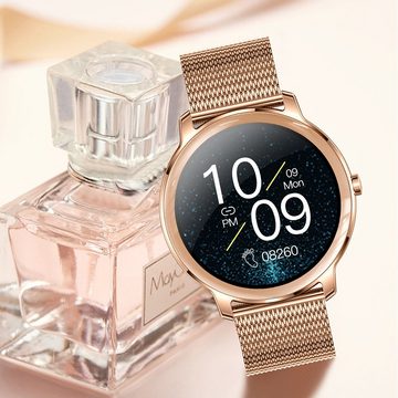 GelldG Smartwatch 1.2" HD Voll Touch Screen, Armbanduhr Pulsuhr Smartwatch