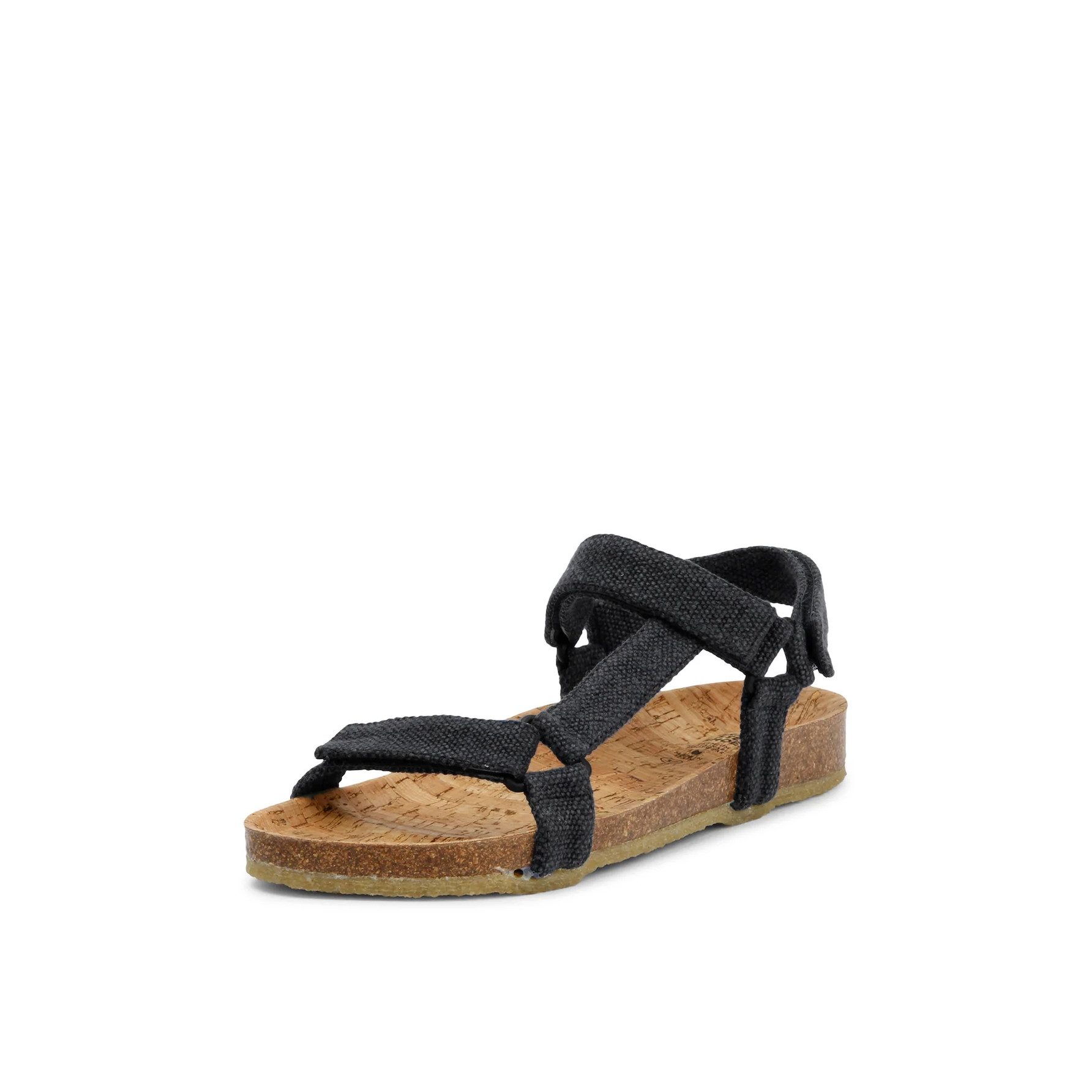 Grand Step Shoes Levi Hemp schwarz Damen Sandale