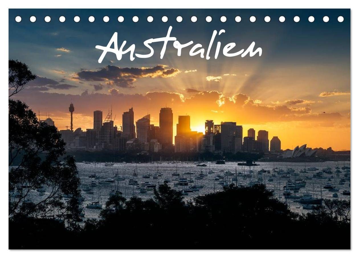 CALVENDO Wandkalender Australien (Tischkalender 2024 DIN A5 quer), CALVENDO Monatskalender