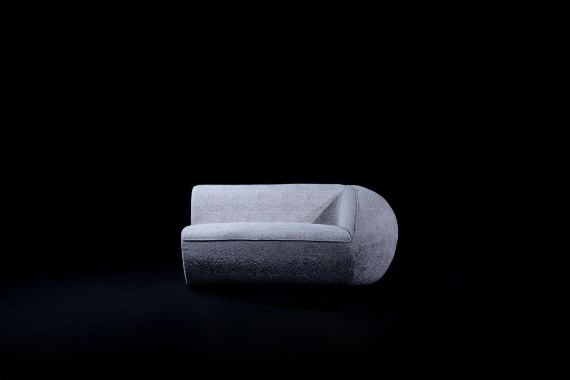 Europe Made JVmoebel in 2 Graues 4-Sitzer Moderne Couch, Luxus Couchen Sofa Teile, Textil Polster Möbel