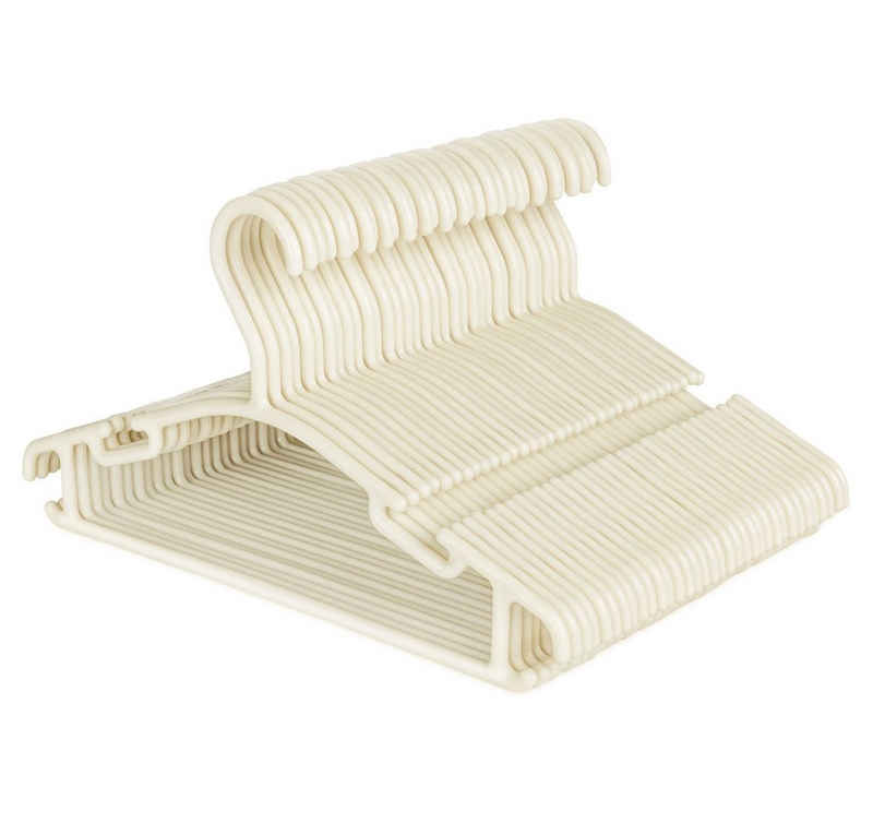 Homewit Kleiderbügel Kleiderbügel Baby Kinderkleiderbügel Hangers Aufbewahrung, (Set, 36-tlg), für Kleiderschrank Schrank Kleidung, Beige