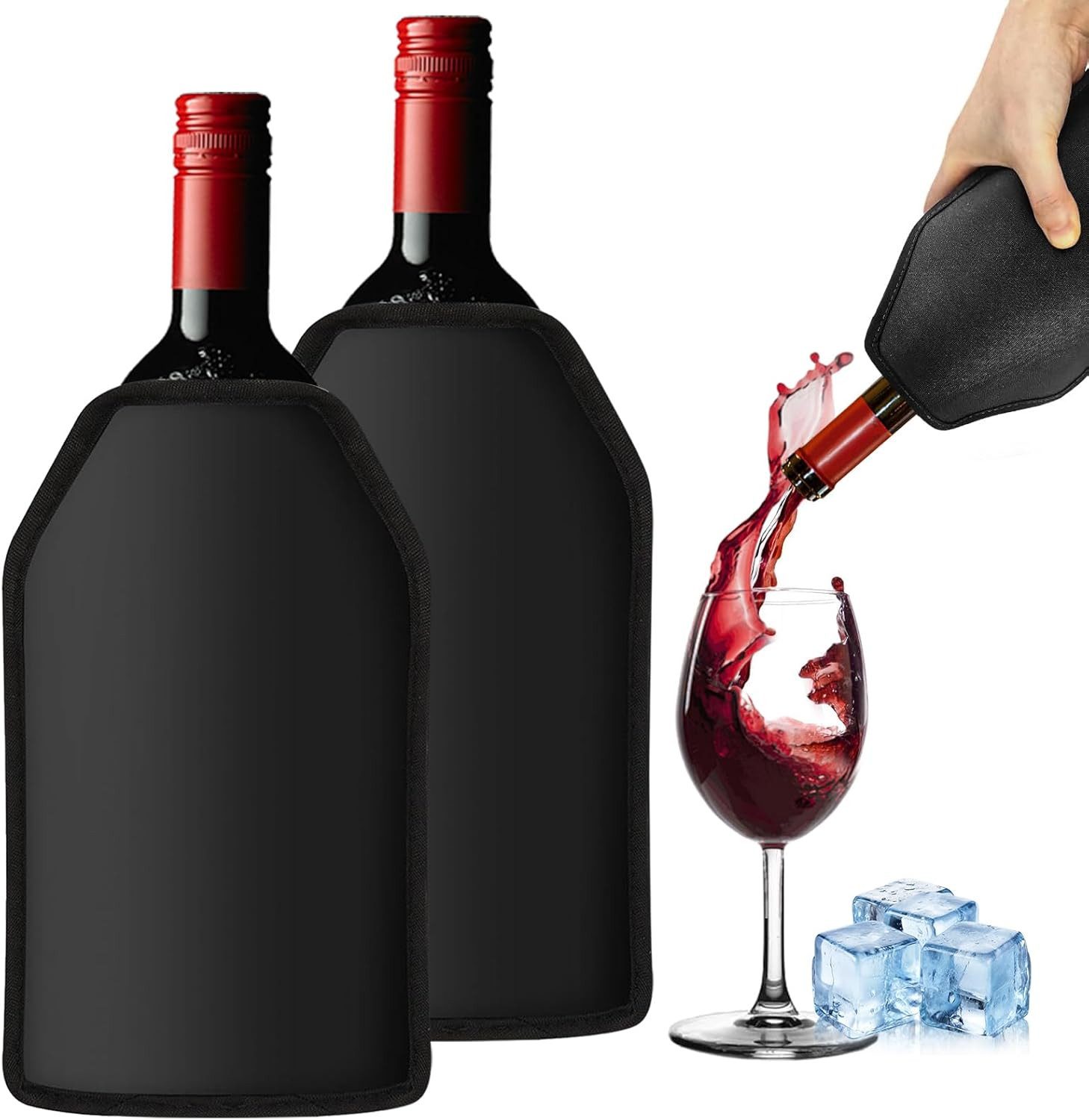 Wein- und Sektkühler Kühlmanschette Wein, Weinkühler Manschette, Kühlmanschette Sektflasche