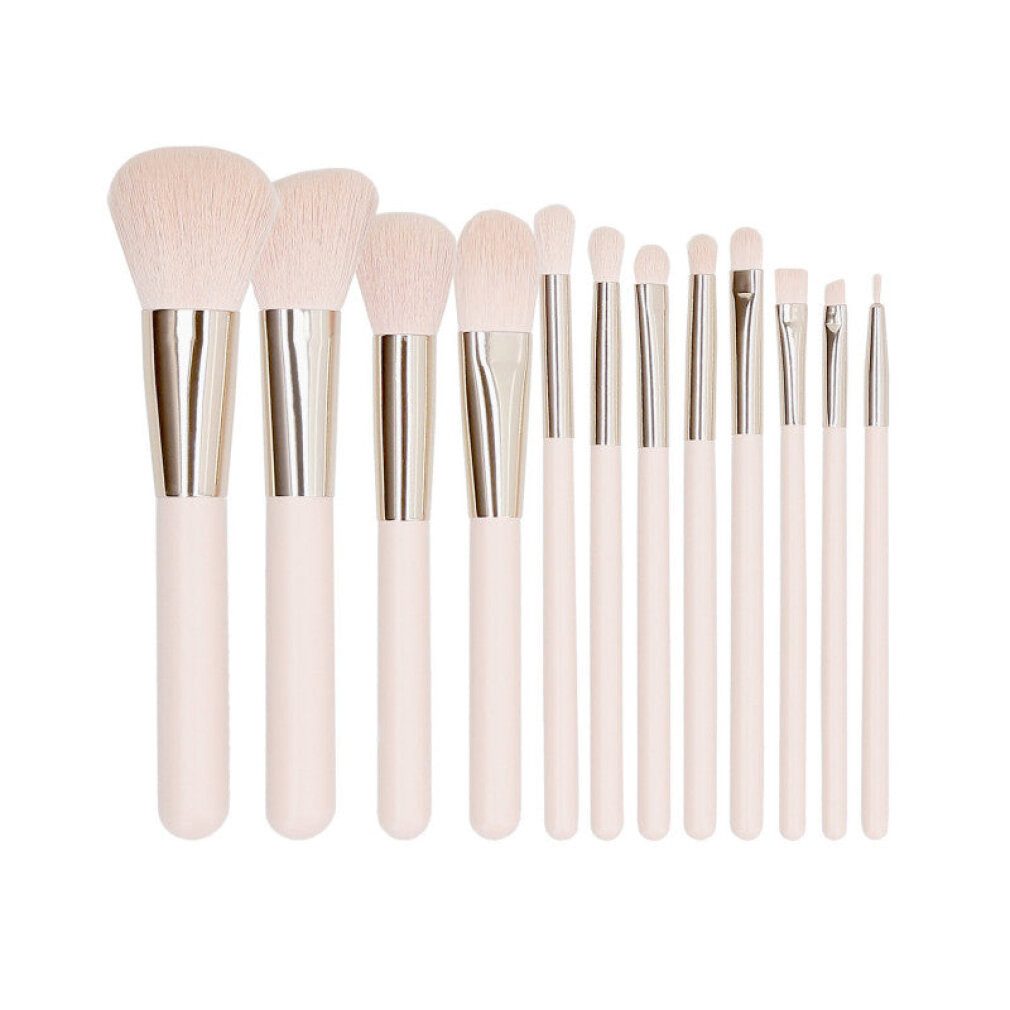 MIMO Augenbrauenpinsel MIMO 12 Teilig Makeup Pinseln Set, Rosa