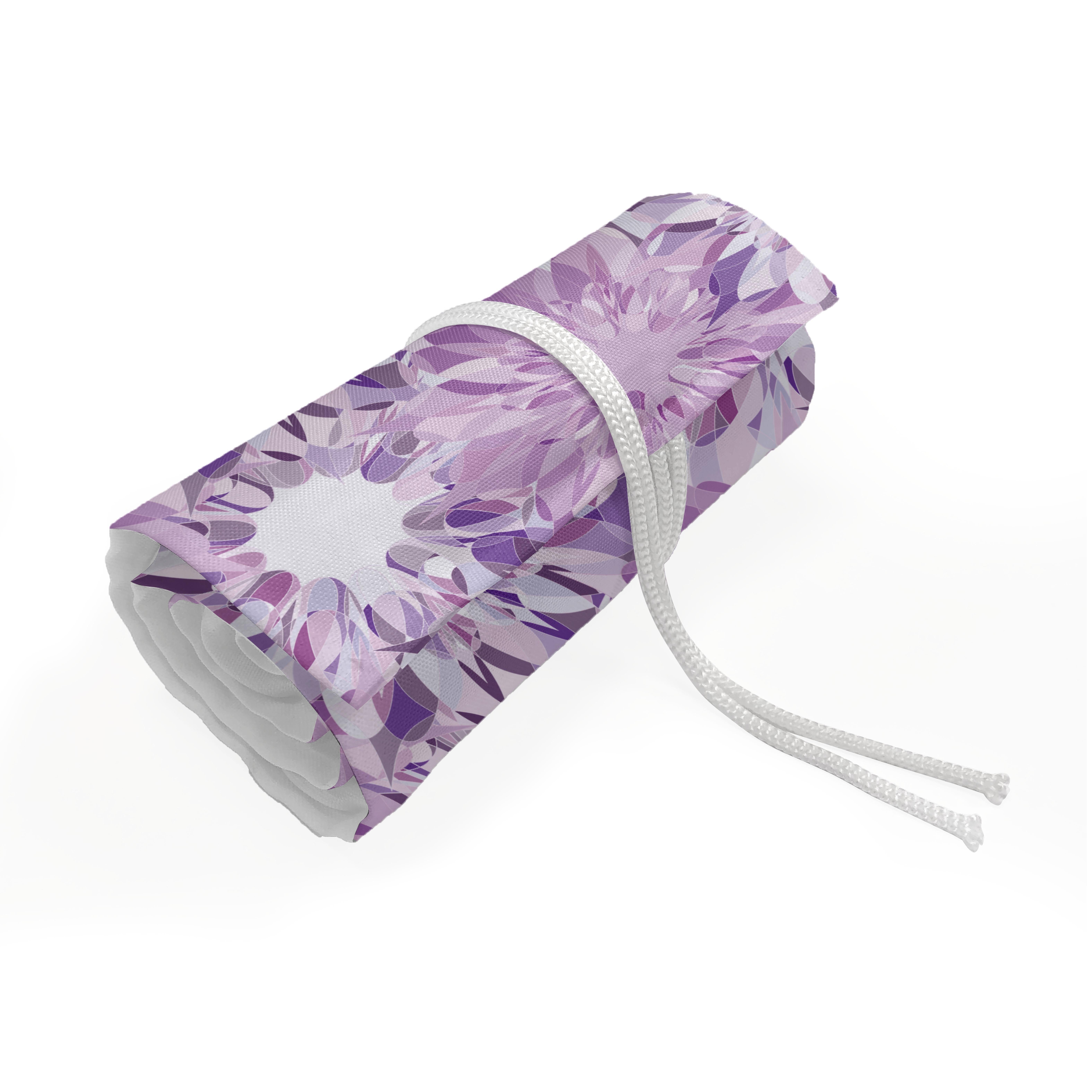 Segeltuch Digitales Abakuhaus Design Retro Lavendel Organizer, und und tragbar Flieder Federmäppchen Stiftablage langlebig Floral