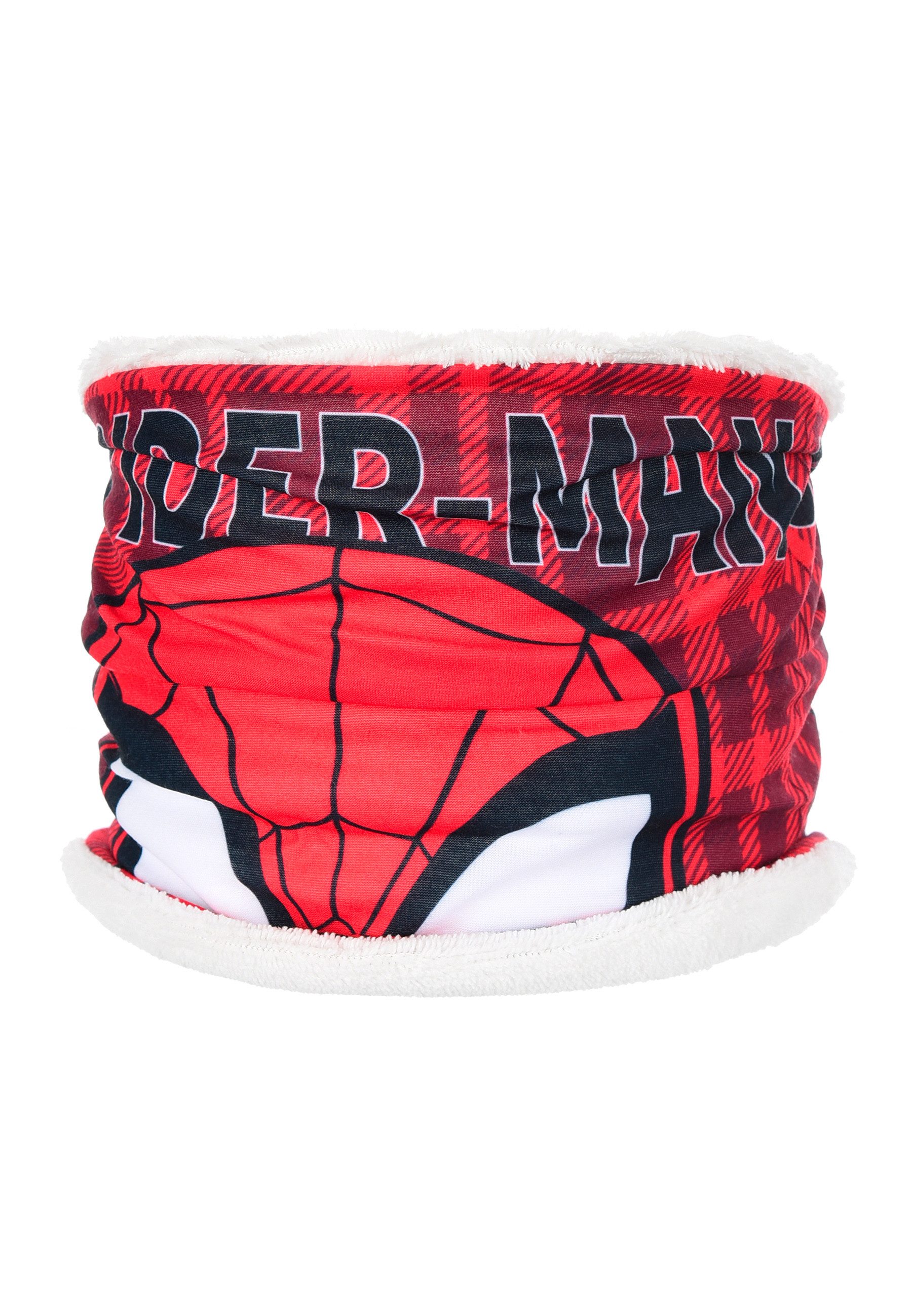 Spiderman Loop Kinder Jungen Winter-Schal Schlauch-Schal