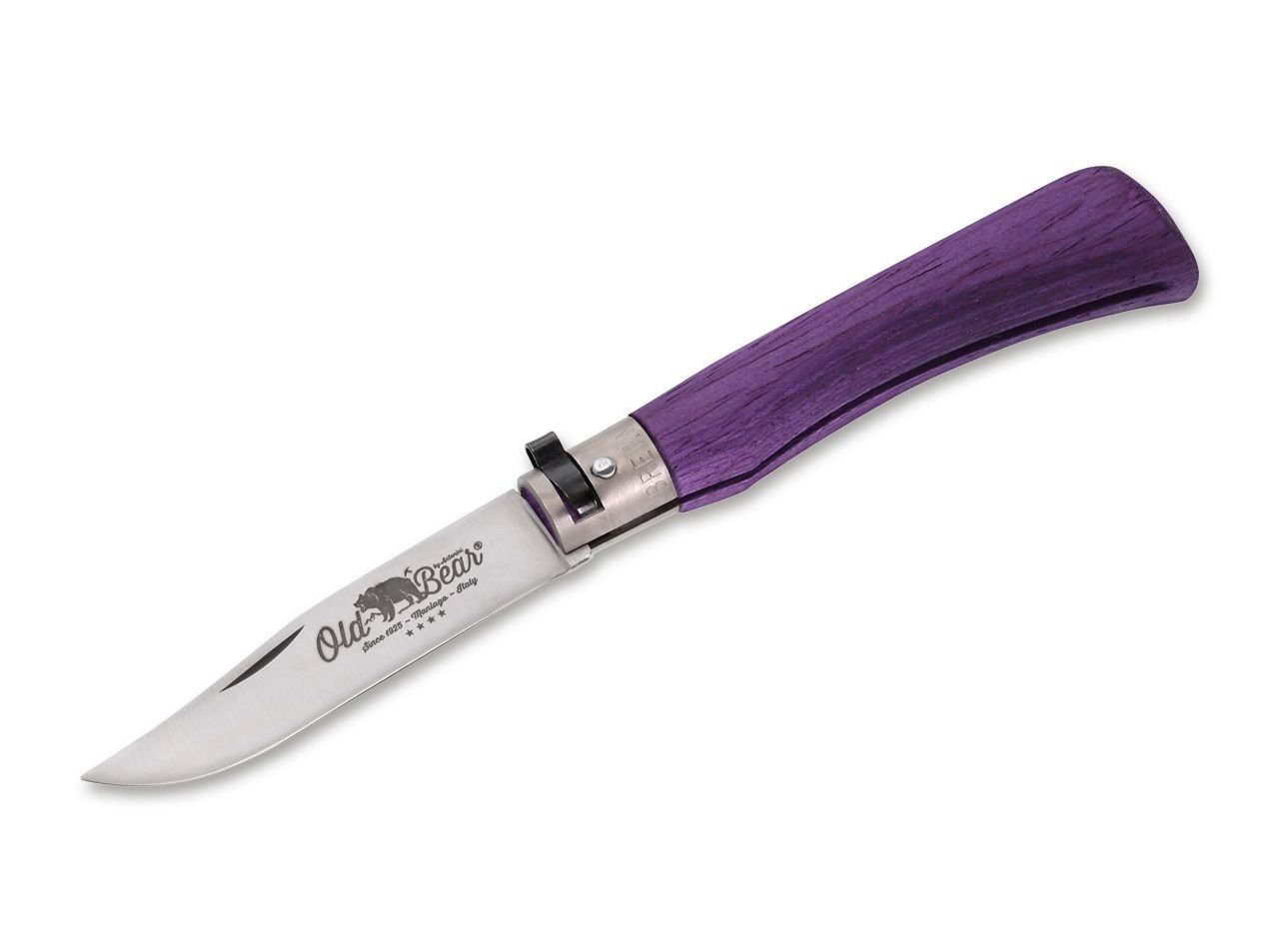Old Bear Taschenmesser Taschenmesser Old Bear Full Color, Größe M, (langlebig, korrosionsbeständig und ideal für präzise Schneidarbeiten), Old Bear Full Color M Purple