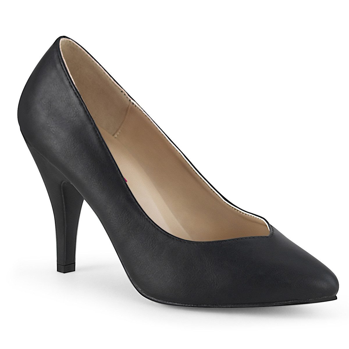 Sale DREAM-420W extrabreite Pleaser Pink Label High-Heels Pumps schwar High-Heel-Stiefel