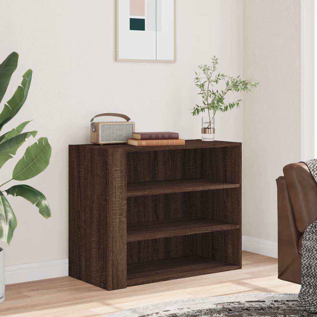 vidaXL Regal Wandregal Braun Eichen-Optik 75x35x60 günstig online kaufen