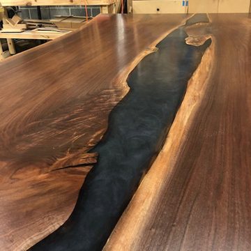 JVmoebel Esstisch, Holz massive möbel esstisch epoxid harz echtes epoxy tisch