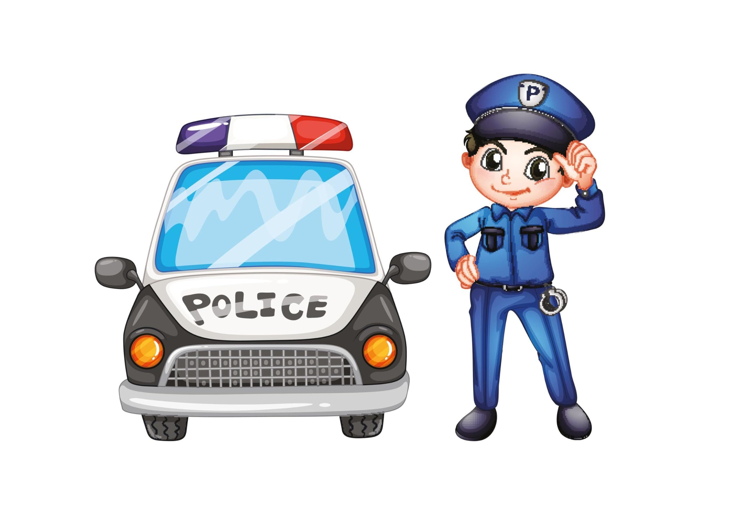 Kids Collective Kinderbett 70x140 / 80x160 cm Komplettset mit Matratze & Schublade (Bett für Jungen und Mädchen, Einzelbett für Kinder von 2 - 10 Jahren), komplettes Set mit Polizei Motiv für Jungen und Mädchen 80x160 cm