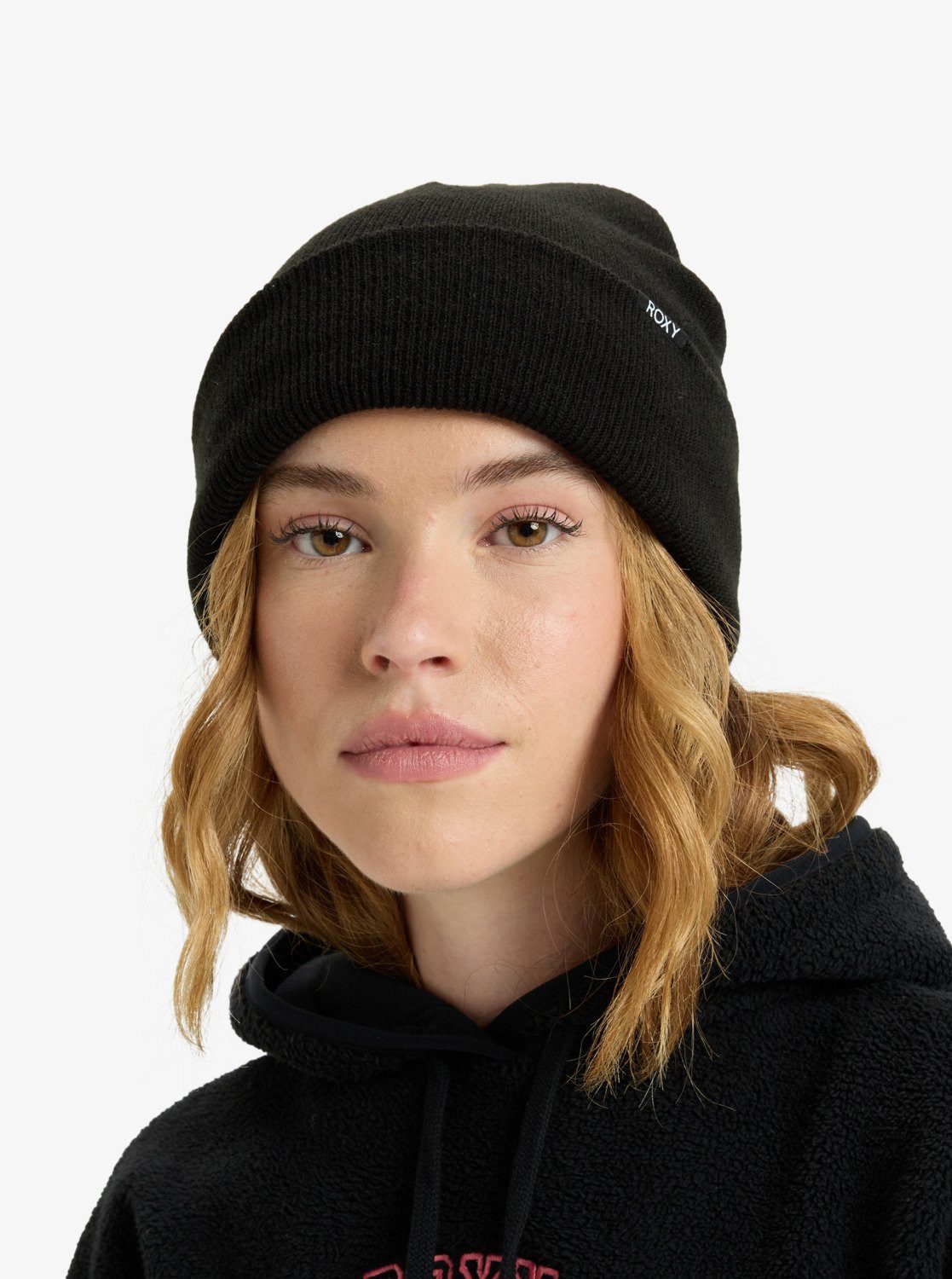 Roxy Beanie TROPICAL SNOW BEANIE unifarbenes Design, aus Polyacryl, in Rippstrick, One Size