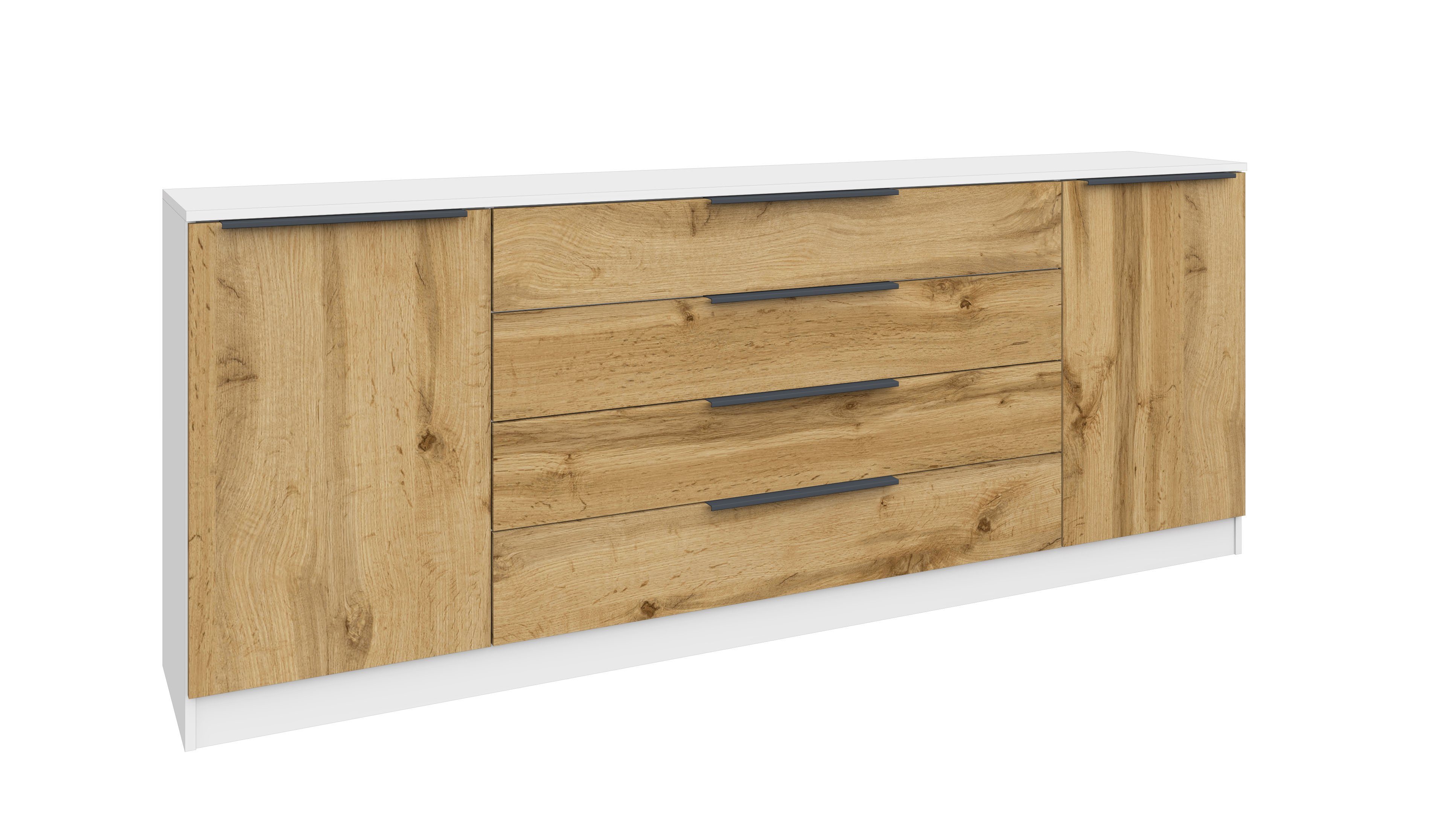 borchardt Möbel Sideboard Vaia, Breite 200cm, 4 Schubkästen