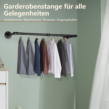 Bettizia Kleiderstange 92cm Garderobenstange Kleiderstange Wandmontage bis 65 kg belastbar (1 St)